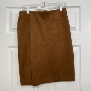 Andrew Marc - Marc New York Faux Suede Pencil Skirt - Size S